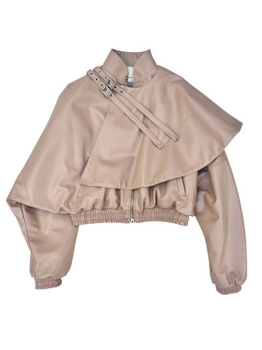 THE 'COMFORTER' BOMBER IN LEATHER